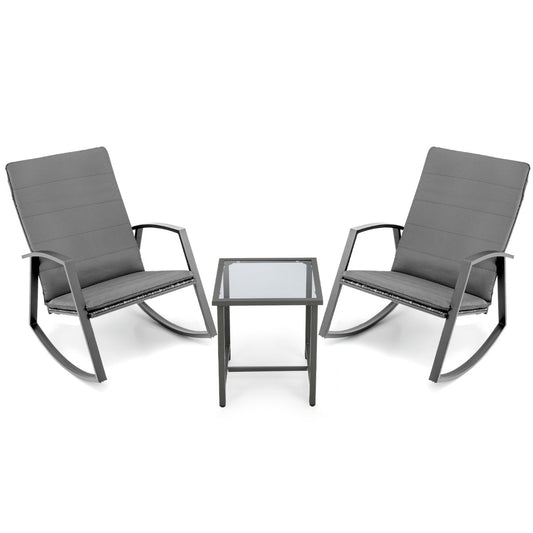Durable steel frame and weather-resistant PE rattan provide reliable outdoor patio seating