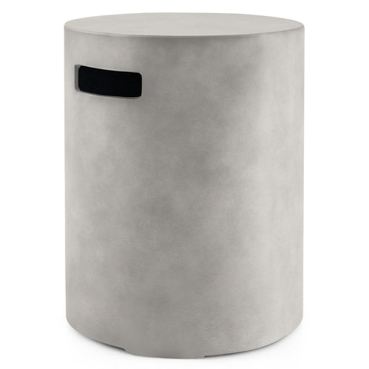Costway Concrete Propane Tank Cover Fits Standard 20 LBS Propane Gas Tank