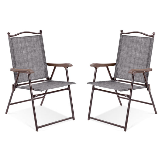 Heavy-duty rust-resistant steel frames support up to 140 kilograms per chair for reliable outdoor seating