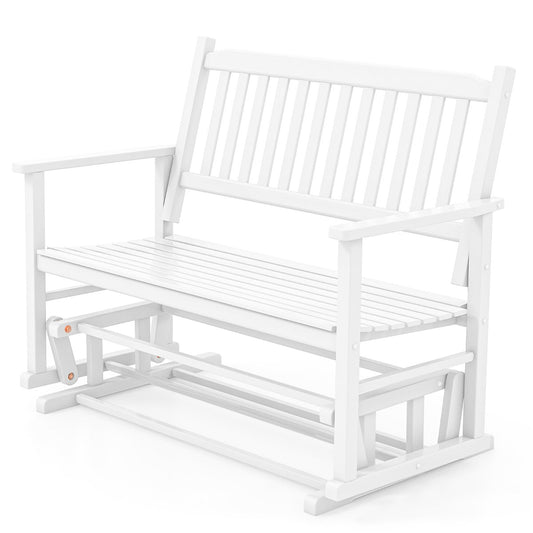 Smooth bearing arm brackets provide a quiet and gentle rocking motion for comfortable gliding