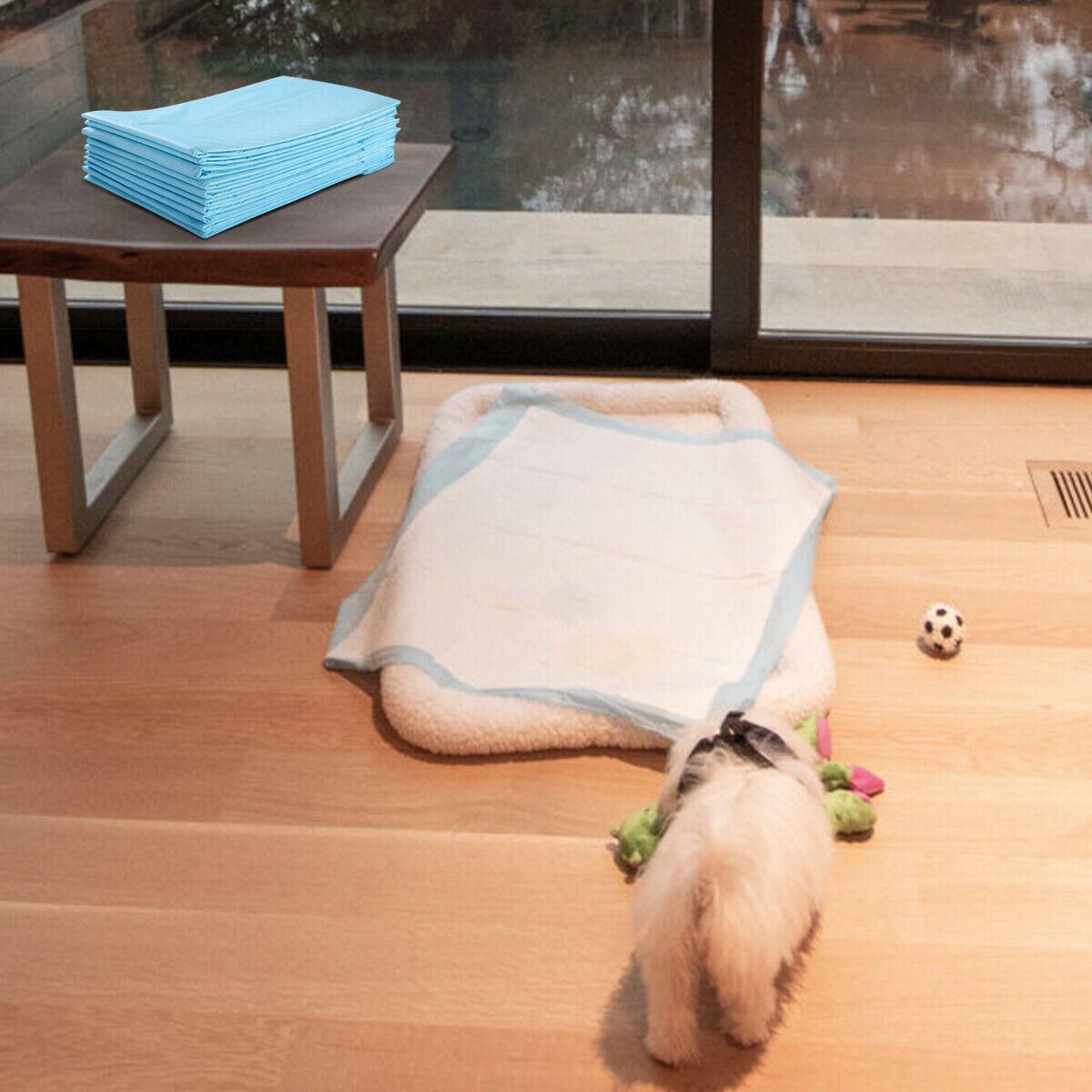 Quick-dry pet pee pads require no washing and make daily cleanup simple and hygienic