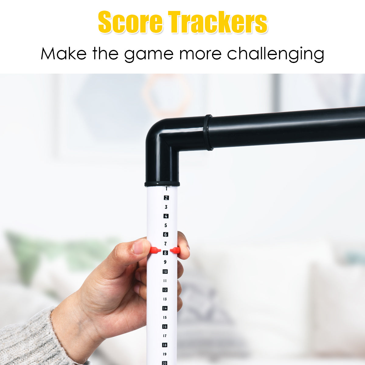 Ladder Toss Game Set with 6 PE Bolas for Leisure Play