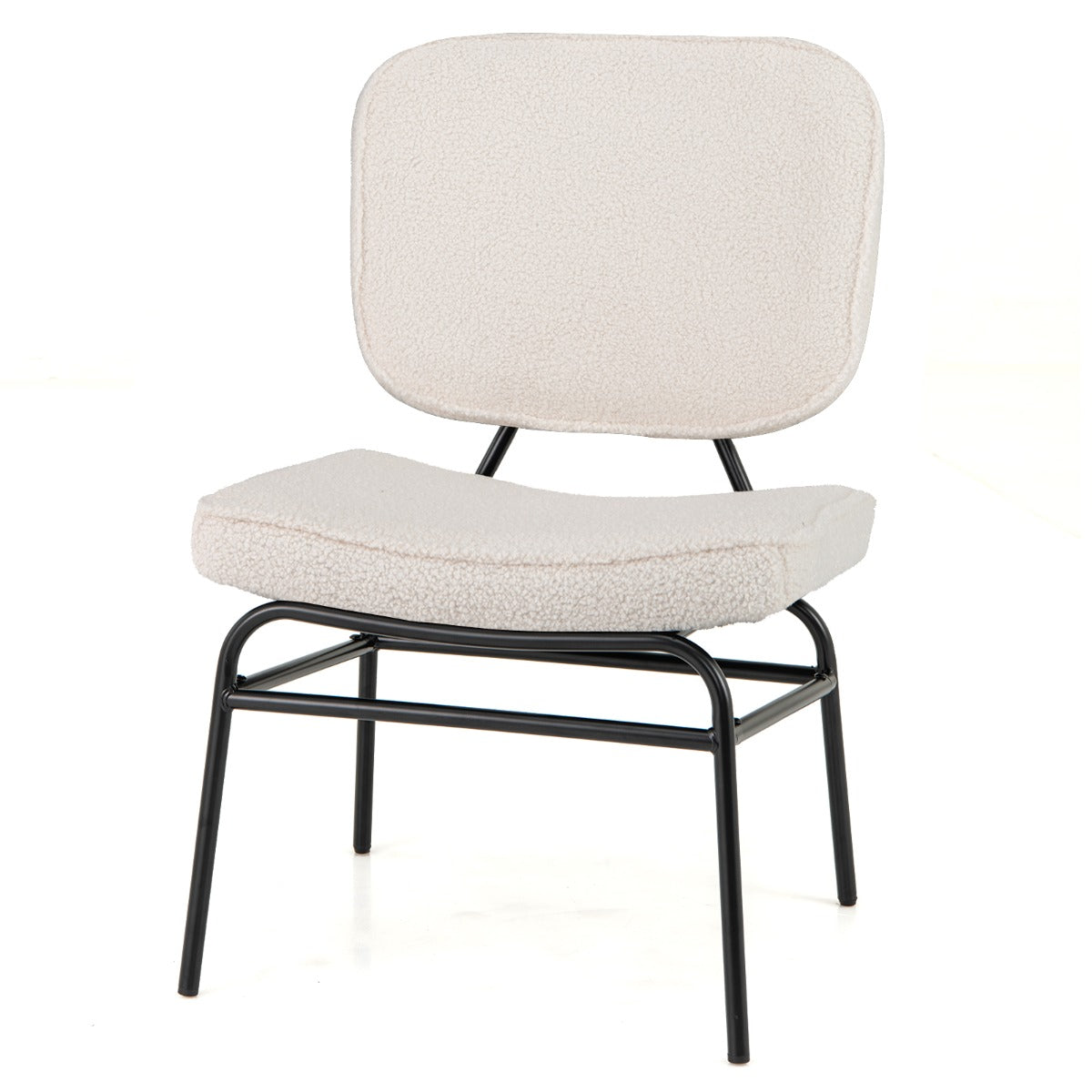 Stylish upholstered reading chair combines soft comfort, reliable support, and modern decorative appeal