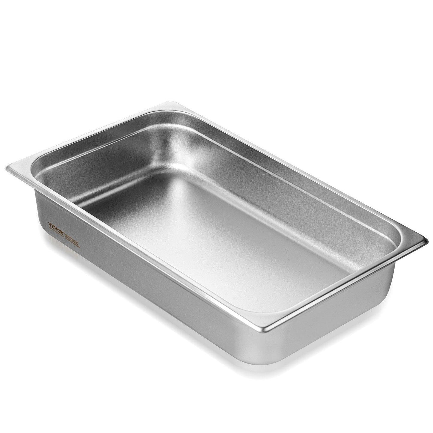 Stainless Steel Full-Size Anti-Jam Steam Pan, 4m Deep, 13.9L Capacity