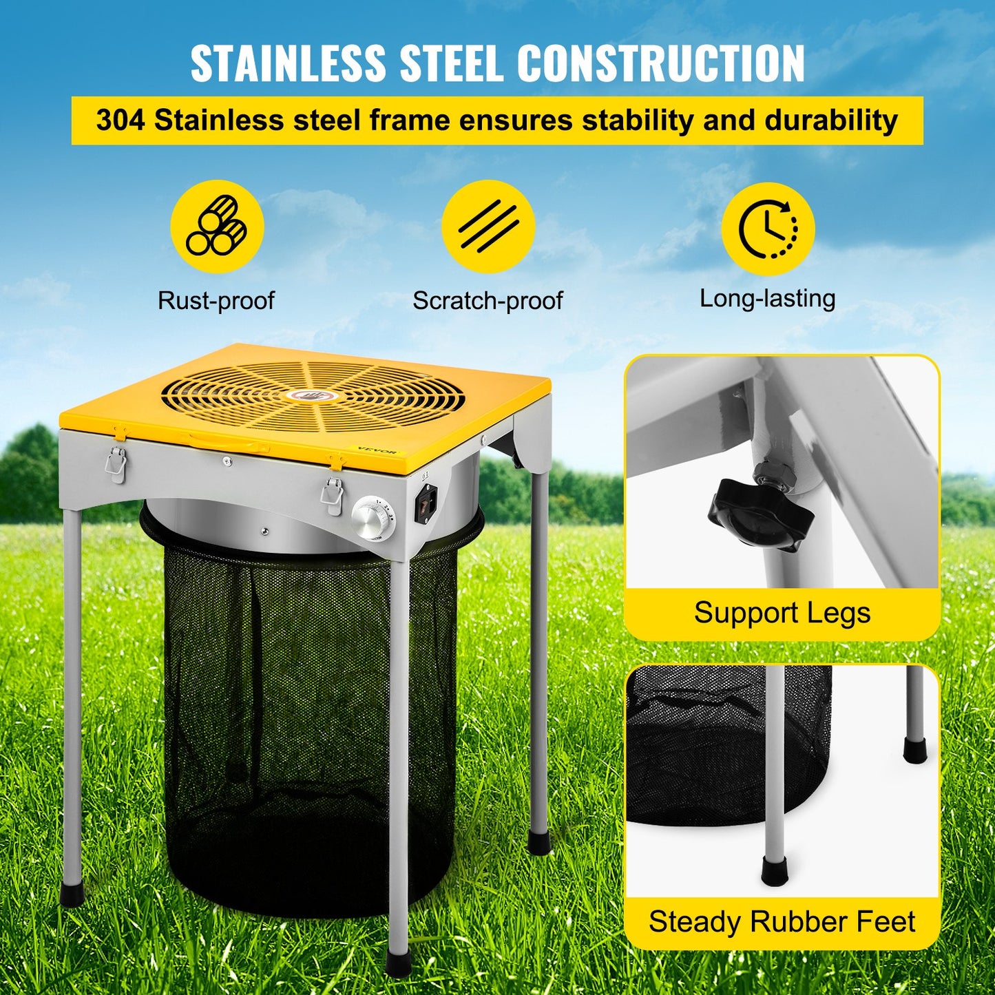 VEVOR Automatic Bud Trimmer, 18" Electric Trimmer, Stainless Steel Leaf Bud Automatic