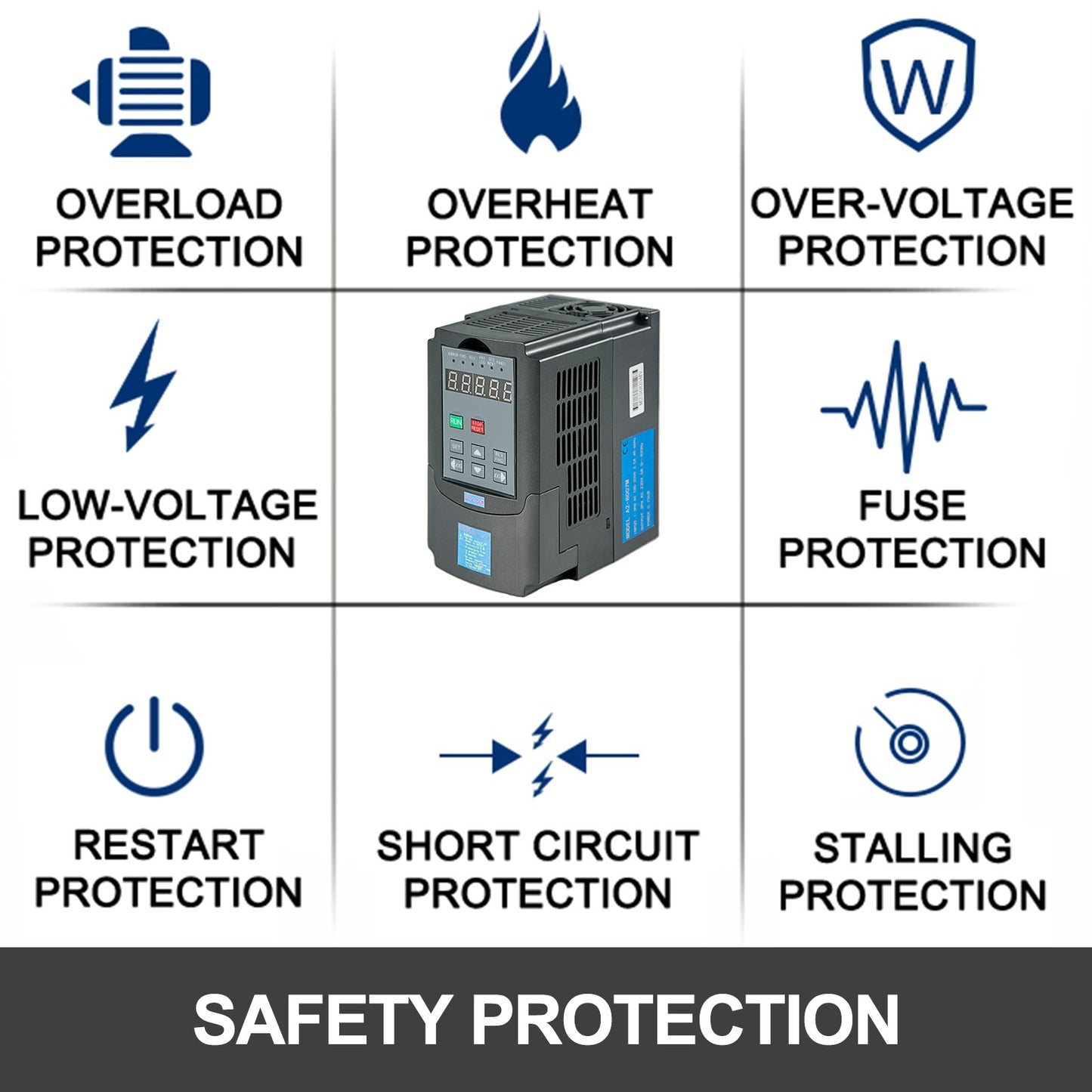 2.2KW Water Cooled Spindle Motor And 3HP 2.2KW Variable Frequency Drive VFD