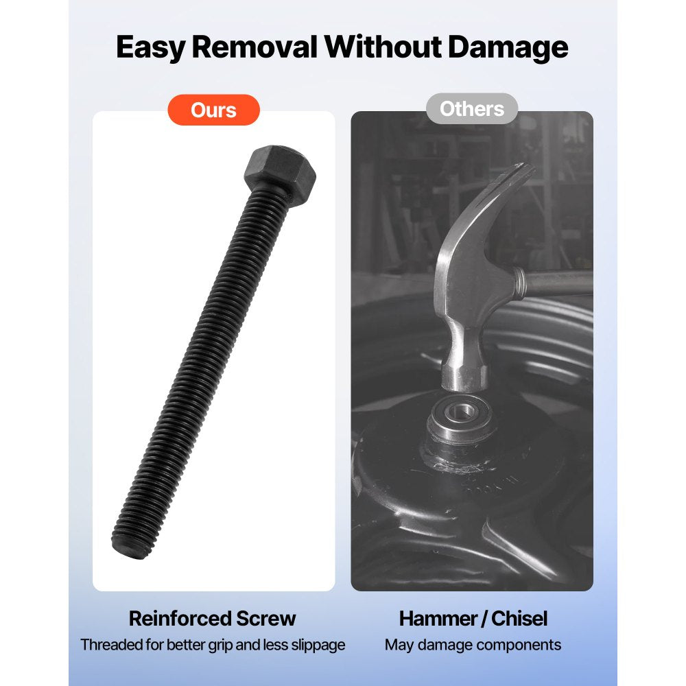 Bearing Press Kit, 10+24 Pcs, 2 in 1 Ball Joint Press & Wheel Bearing Puller Kit, Race and Seal Driver Set with 13 Bushings, C-Frame and Sleeves, Heavy Duty Removal Installation Set with Case