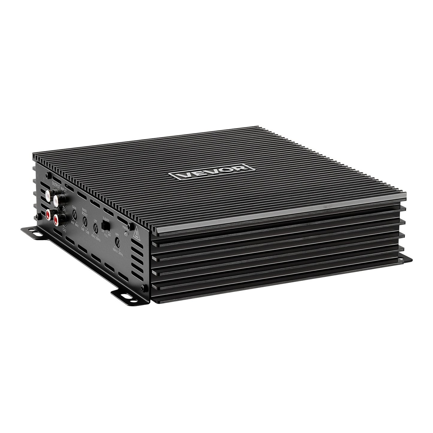 Car Audio Amplifier, 2-Channel Bridgeable Car Amplifier, Full-Range Class AB Stereo Amp, Max. 2 x 300W at 4 Ohms / 2 x 600W at 2 Ohms, High Output, for SUVs, Pickups, and Off-Road Vehicles