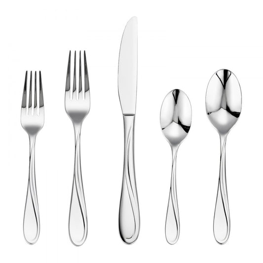 VEVOR 65-Piece Silverware Set Stainless Steel Cutlery Flatware Utensils for 12