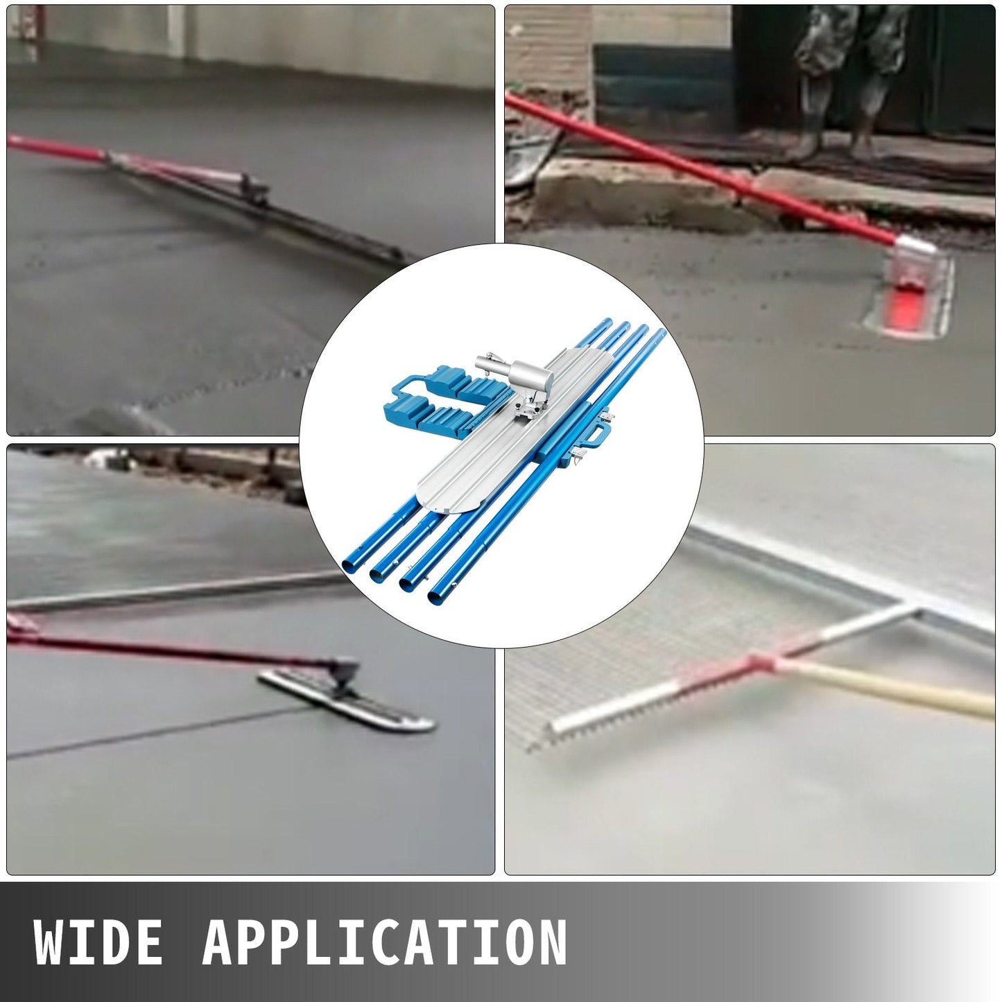 Magnesium Concrete Float Tool with Adjustable Bracket, 1.2m x 0.2m, 29kg