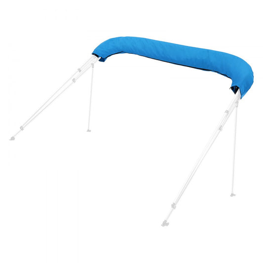 VEVOR 4 Bow Boat Bimini Tops 96"Lx(97"-103")W Awning Top Replacement Pacific Blue