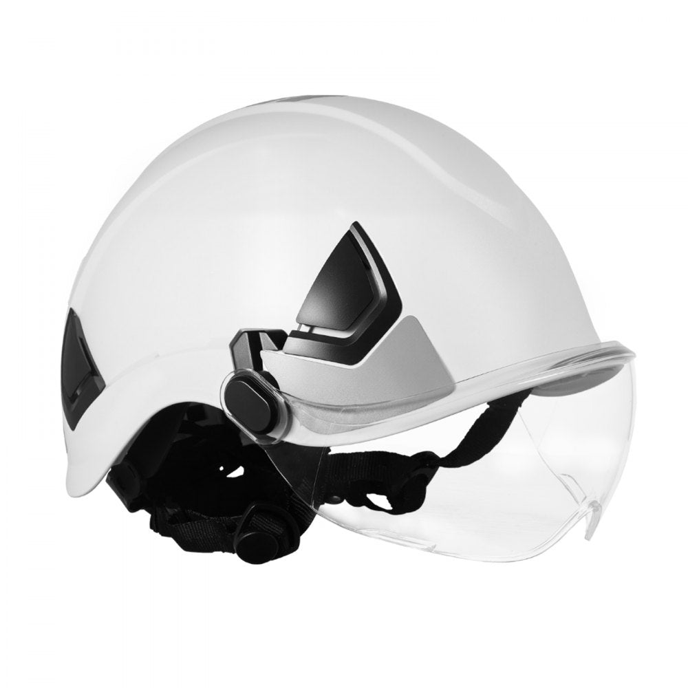 Industrial Safety Helmet with Visor & 6-Point Ratchet Suspension Hard Hat