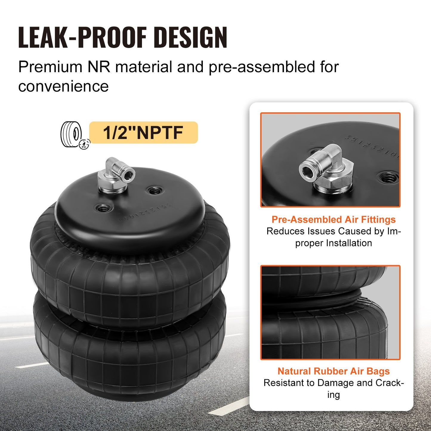 VEVOR Air Bag Suspension Kit, Air Springs Suspension Bag Kit Compatible with 1999-2004
