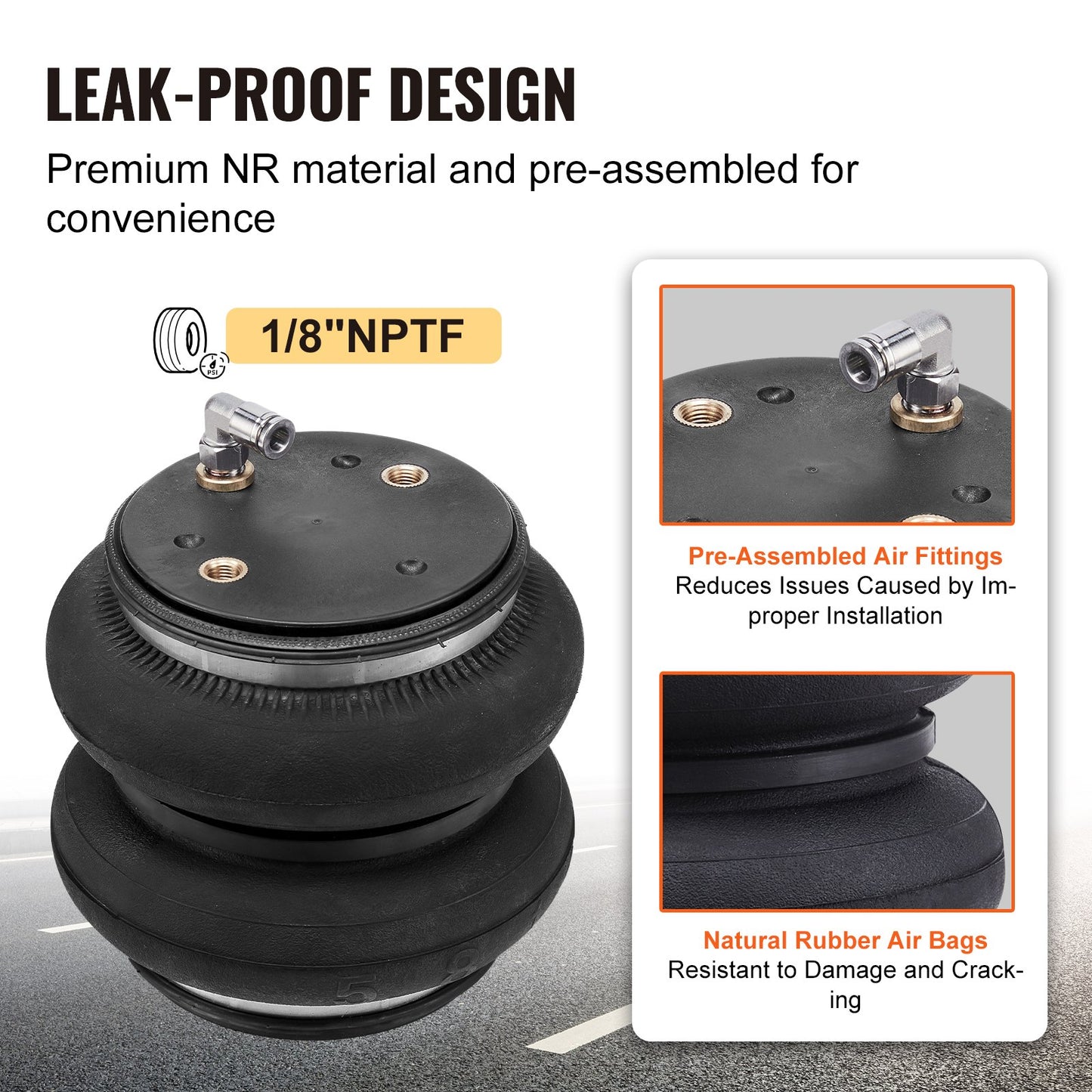 VEVOR Air Bag Suspension Kit, Air Springs Suspension Bag Kit Compatible with 2019-2023