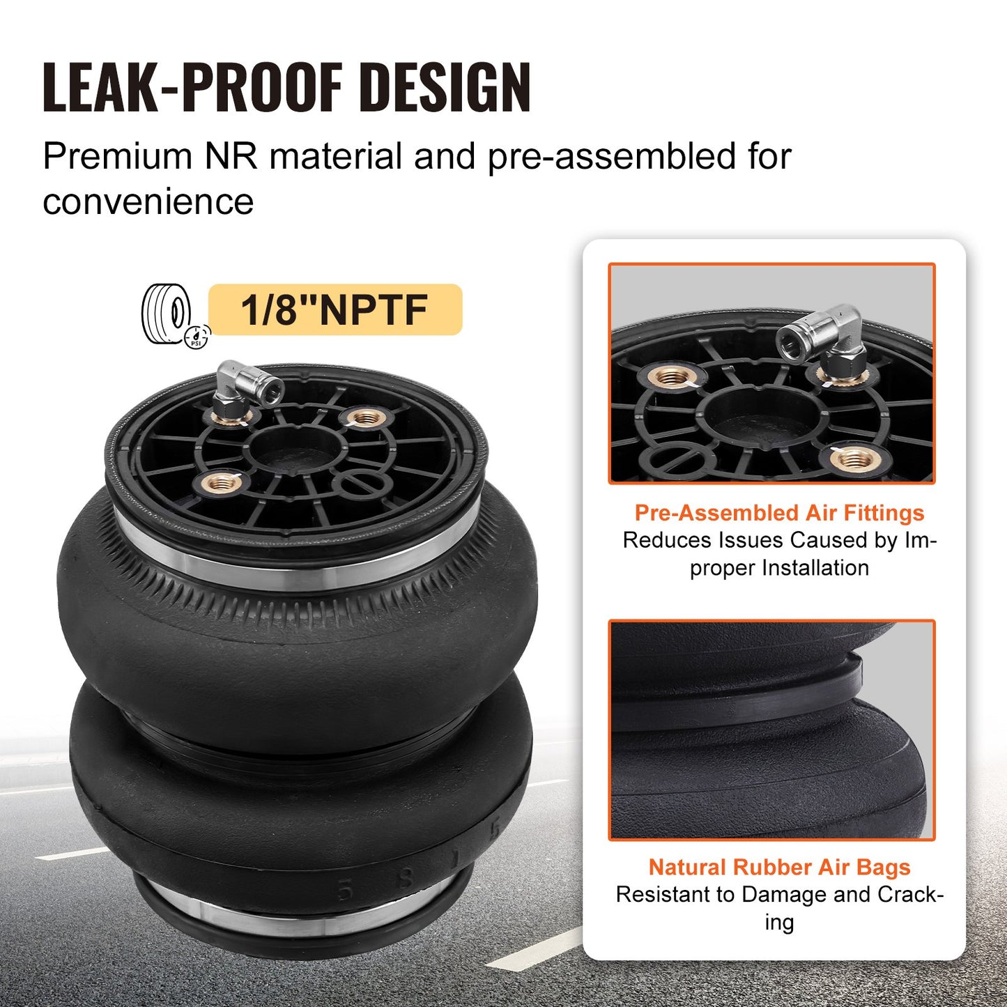 VEVOR Air Bag Suspension Kit, Air Springs Suspension Bag Kit Compatible with 2011-2019