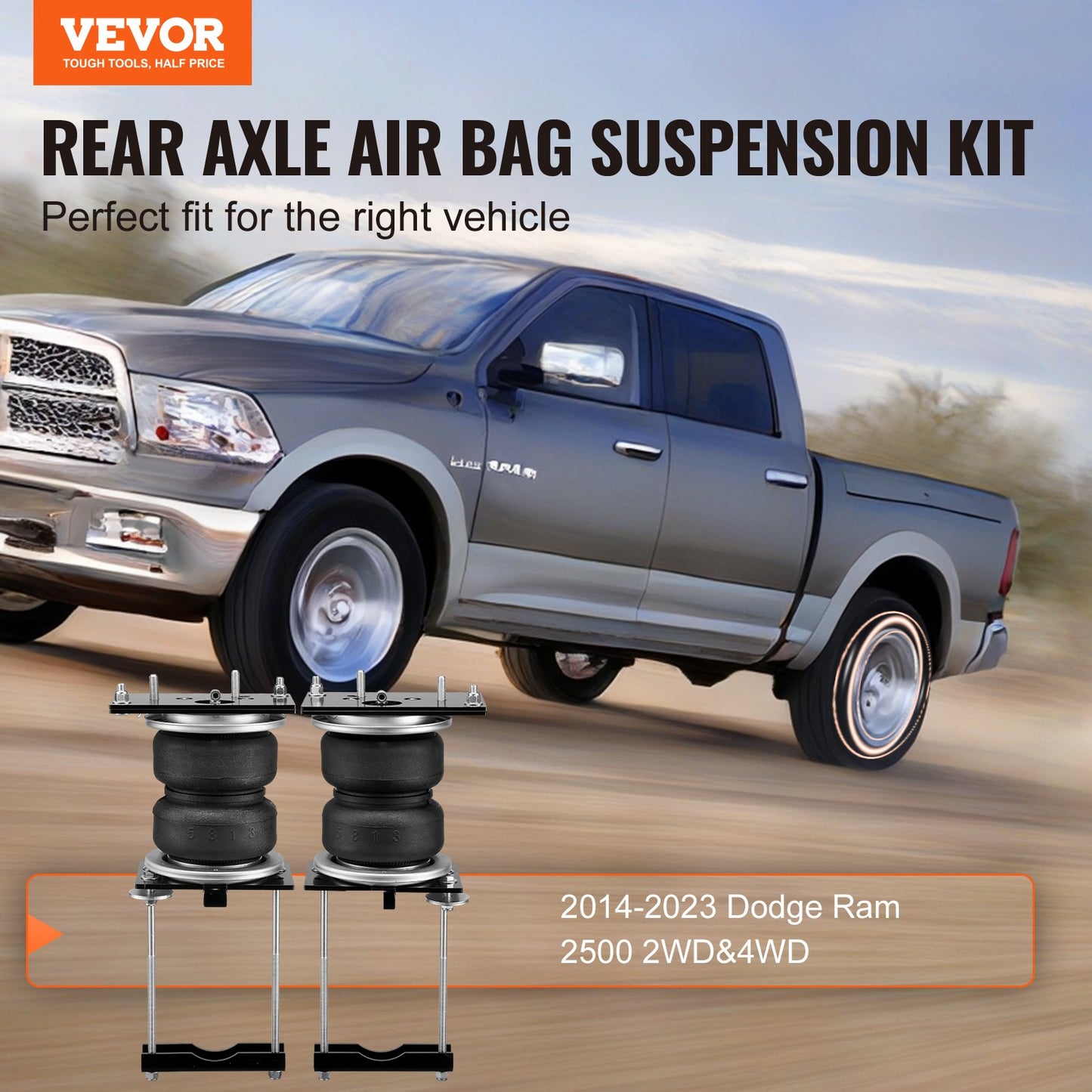 VEVOR Air Bag Suspension Kit, Air Springs Suspension Bag Kit Compatible with 2014-2023