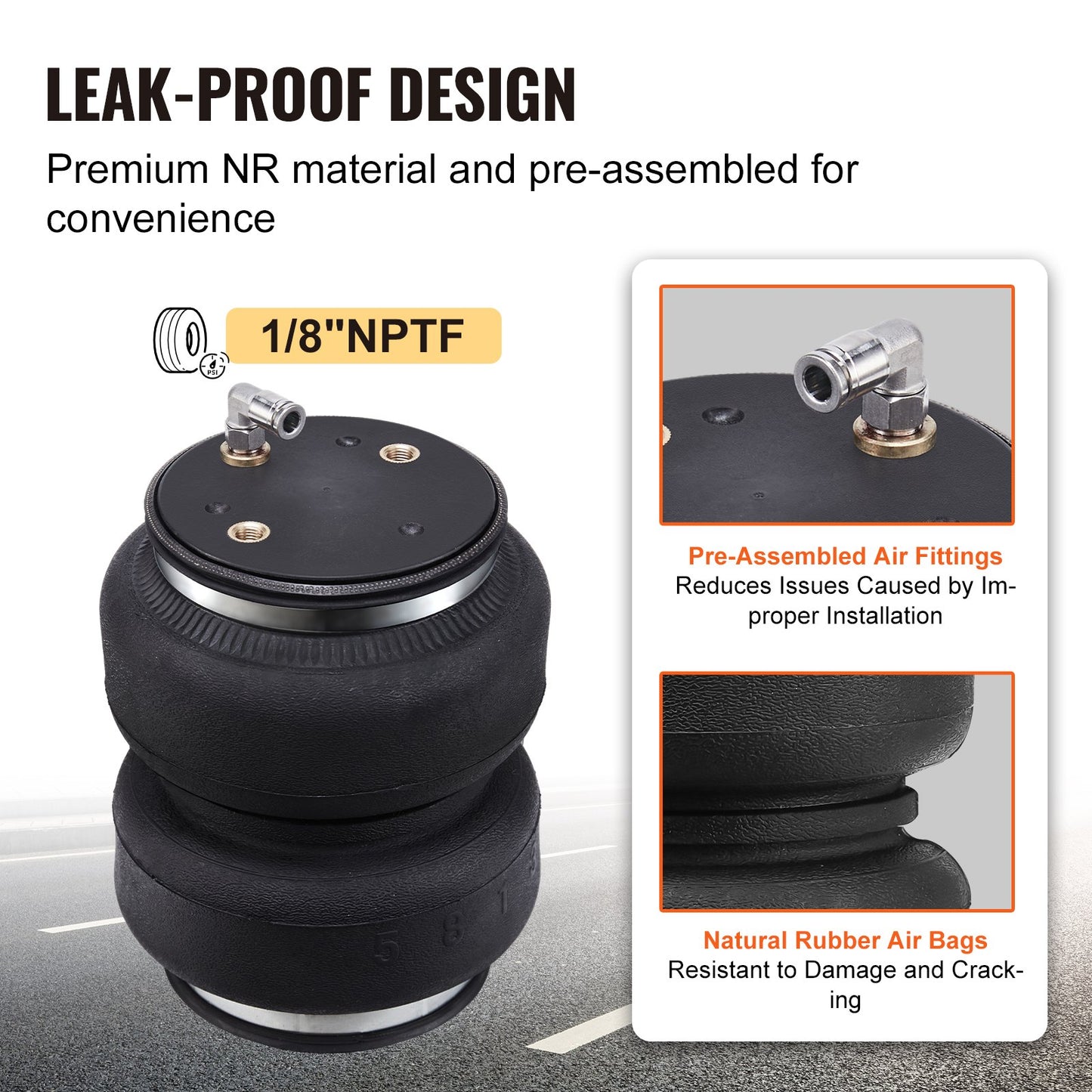 VEVOR Air Bag Suspension Kit, Air Springs Suspension Bag Kit Compatible with 2014-2023