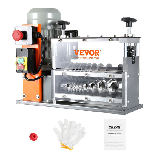 VEVOR Automatic Wire Stripping Machine, 0.06''-1.26'' Electric Motorized Cable Stripper,