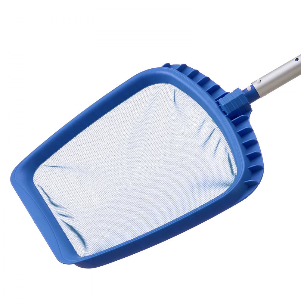 Swimming Pool Cleaing Kit with Leaf Skimmer Bag Rake Nets & 2 Brush Heads