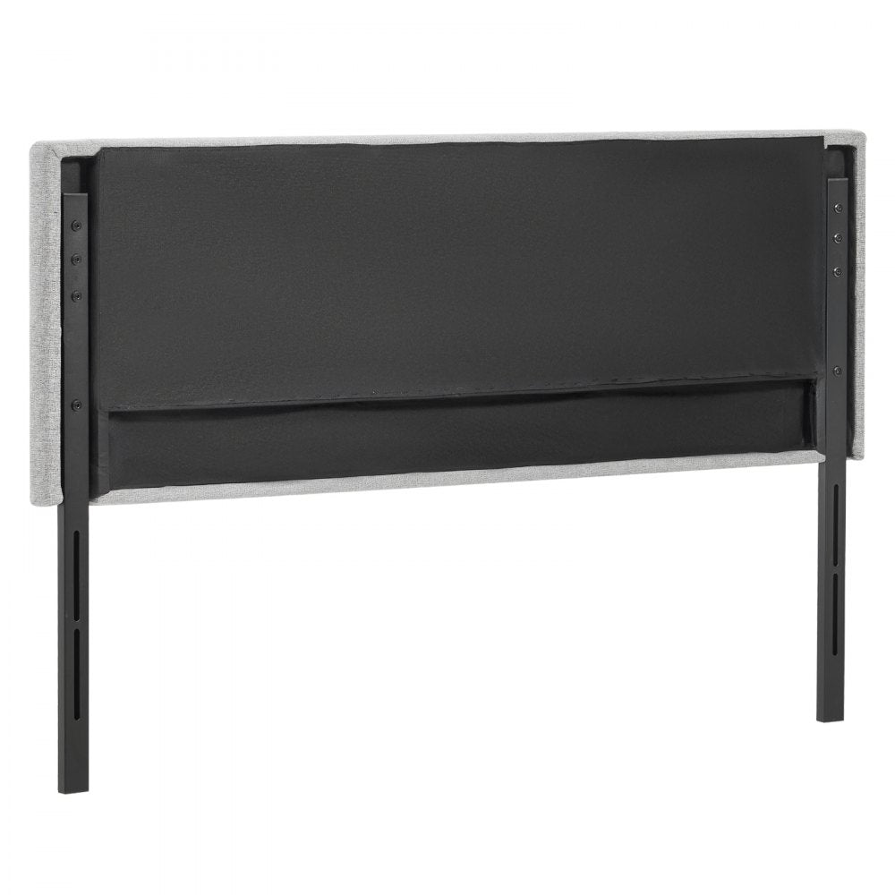 VEVOR Headboard for Full Size Bed with Adjustable Height Sponge & Fabric Grey