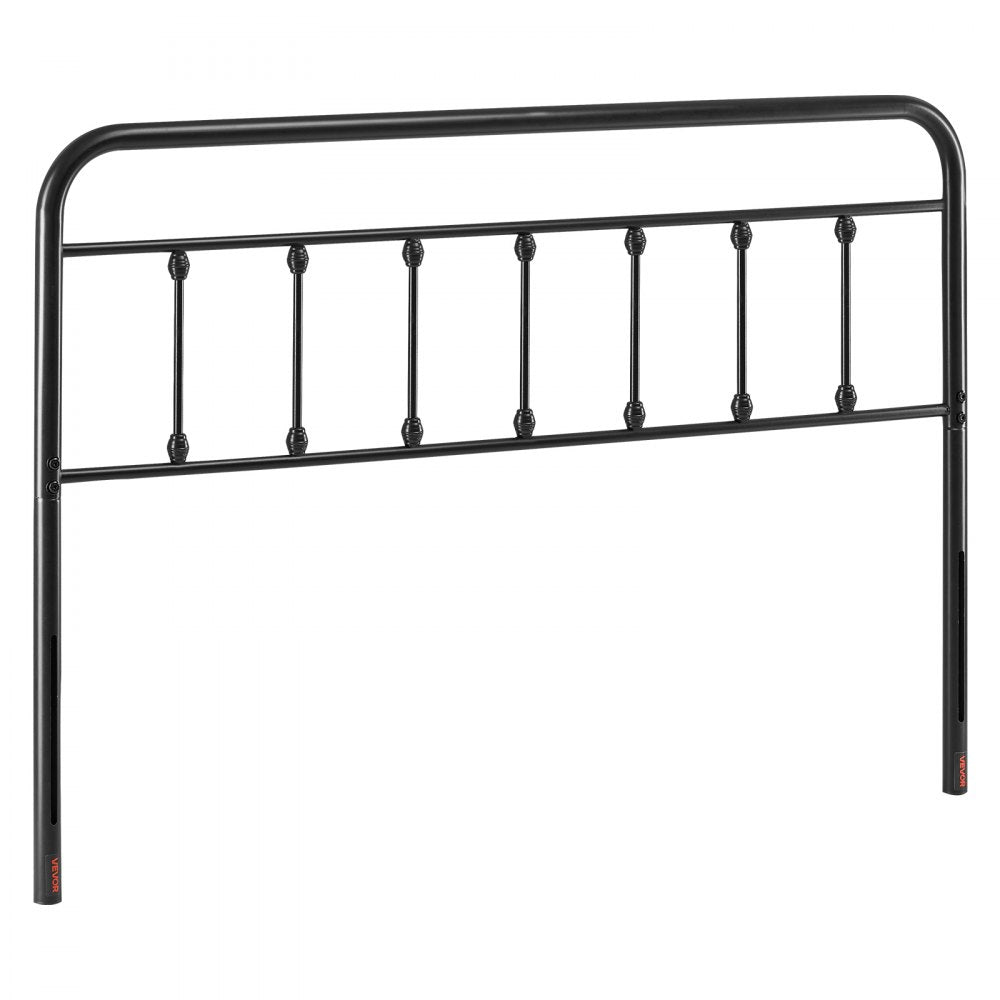 VEVOR Metal Headboard for Queen Size Bed Ideal for Bedroom Hotel Dormitory Black