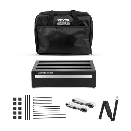 VEVOR Guitar Pedal Board, 14'' x 11'', Aluminum Alloy 1.7 lbs Super Light Guitar