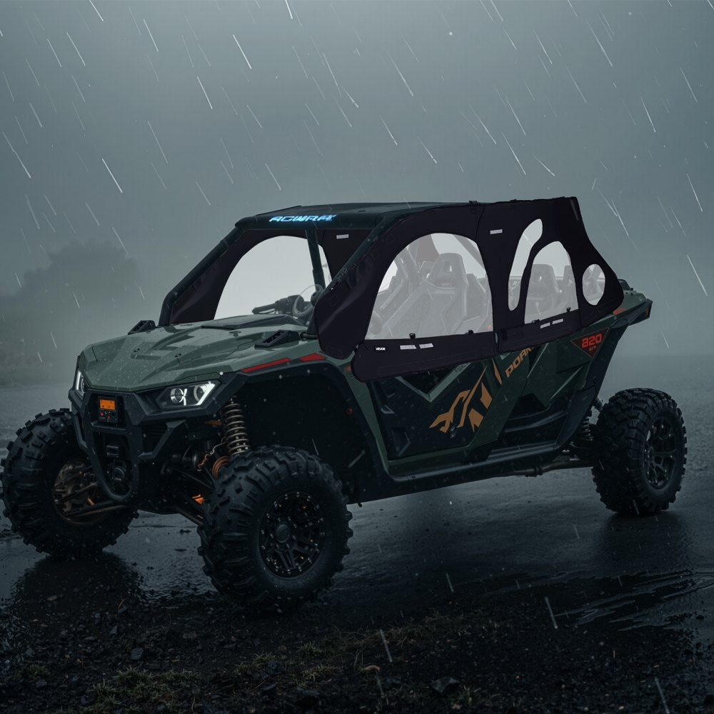 VEVOR UTV Cab Enclosure Upper Doors for Polaris RZR PRO 2020-2024/Turbo 2022-24