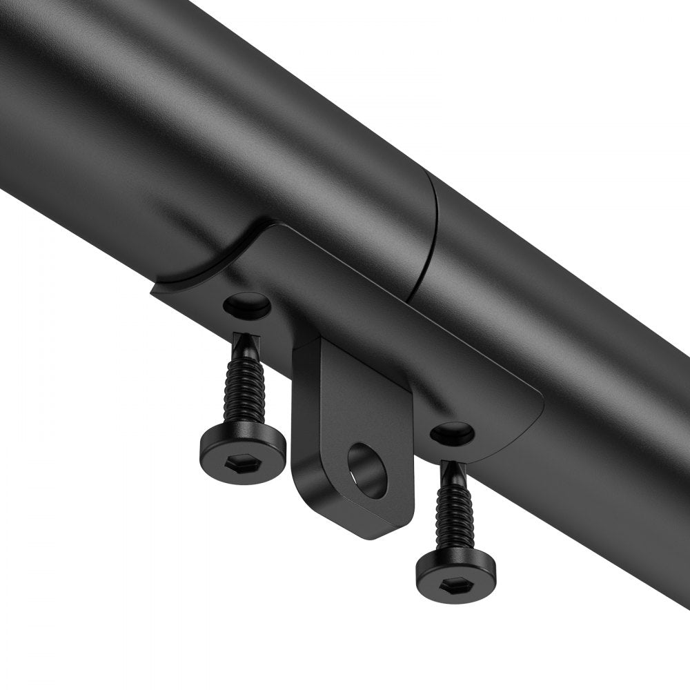 VEVOR 1215mm Wall Mounted Stair Handrail Black Aluminum Indoor Outdoor Railing