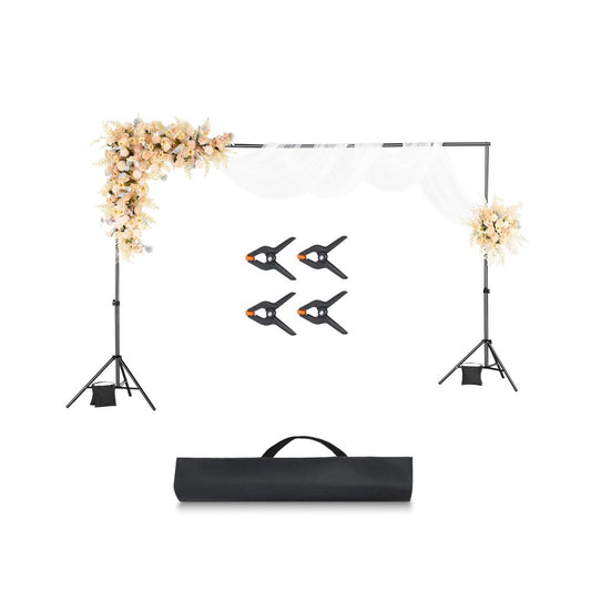 Backdrop Stand Background Stand Kit 198 x 300 cm for Party & Photo Studio