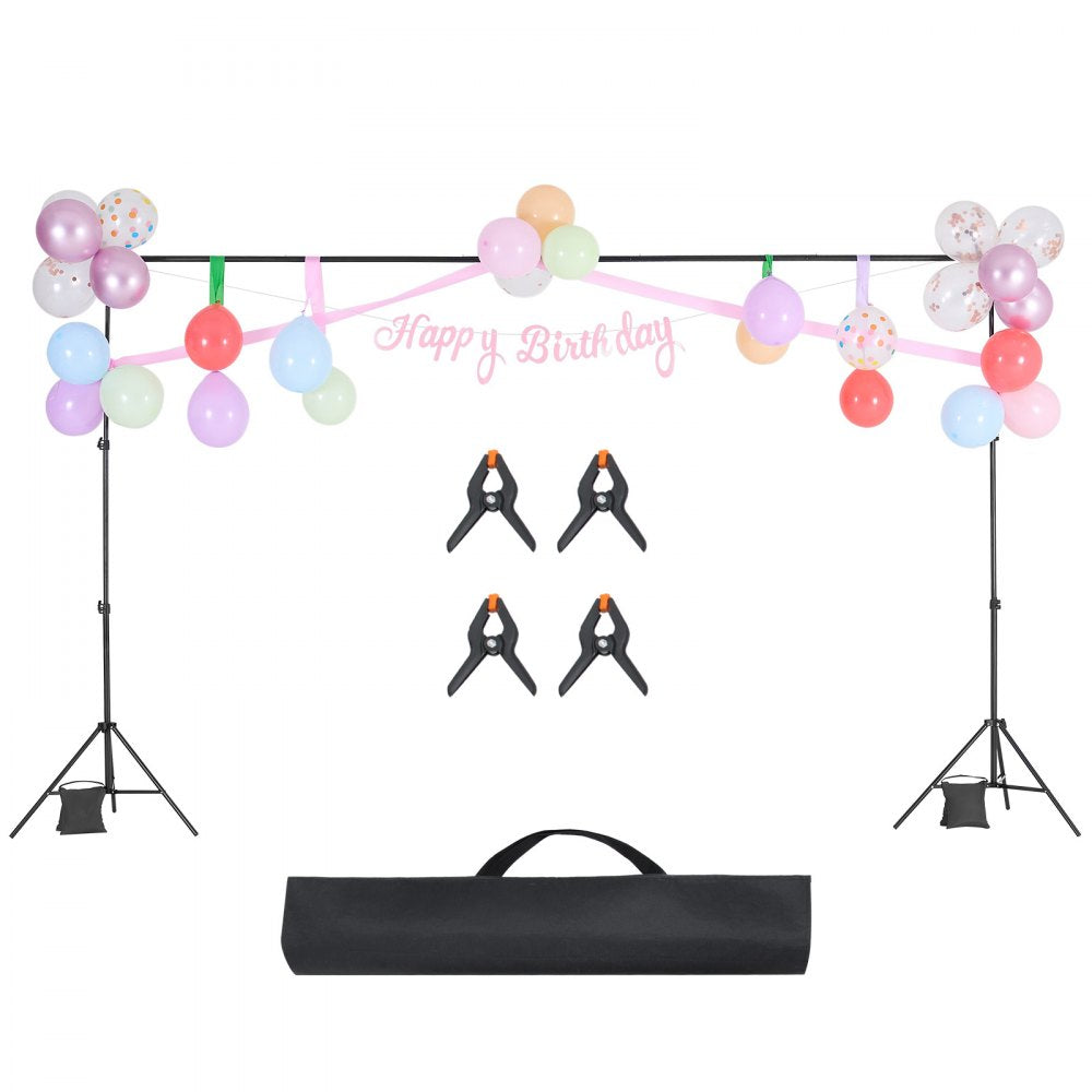 Backdrop Stand Background Stand Kit 198 x 300 cm for Party & Photo Studio