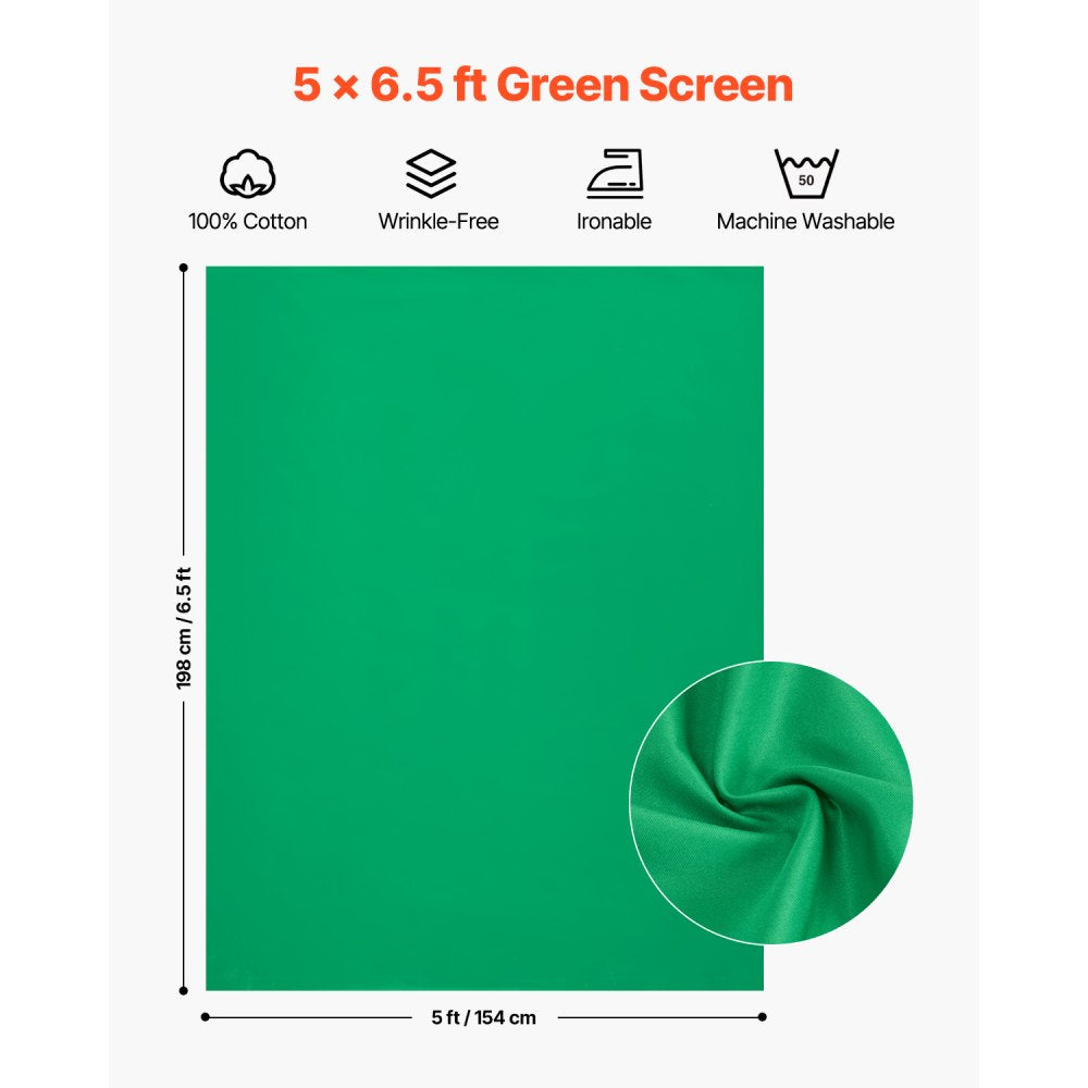 VEVOR Backdrop Stand Background Stand Kit 154 x 198 cm for Party & Photo Studio