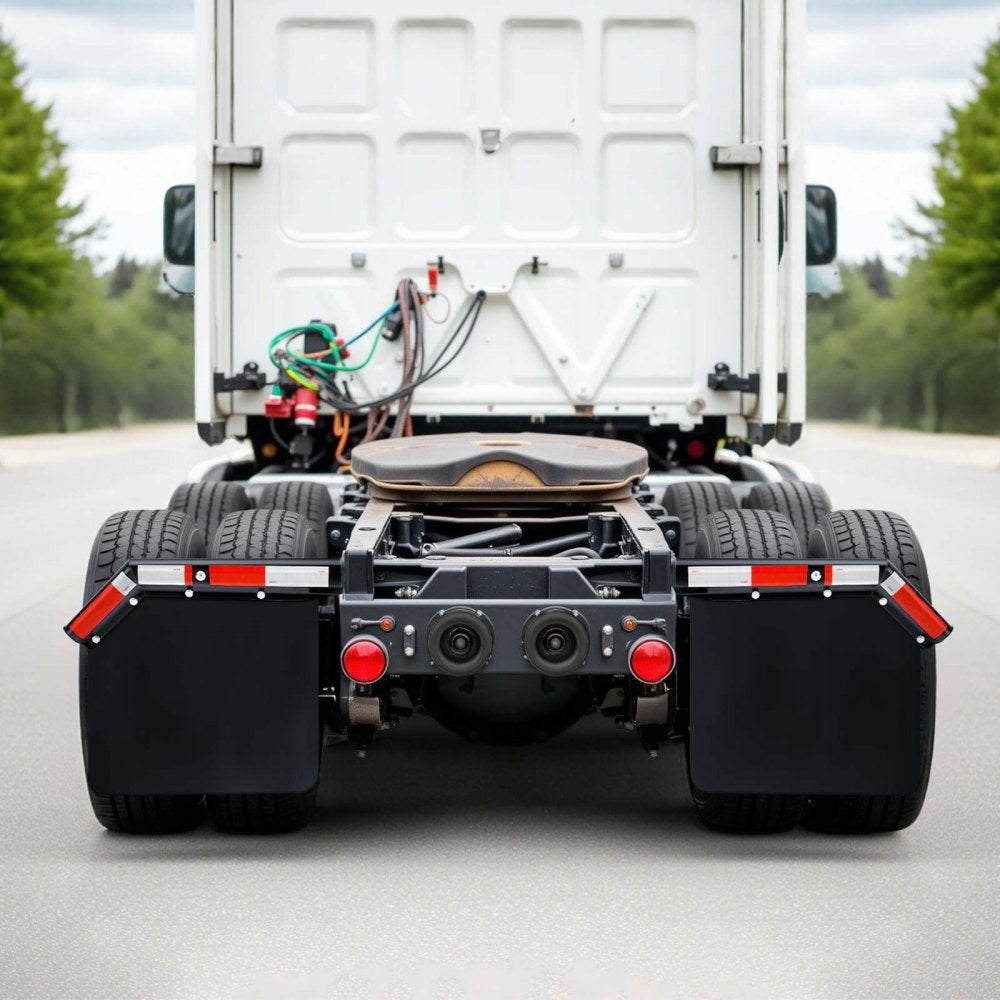 VEVOR Angled Spring Loaded Mud Flap Hangers for Semi Trucks 28.6mm Bolt Spacing