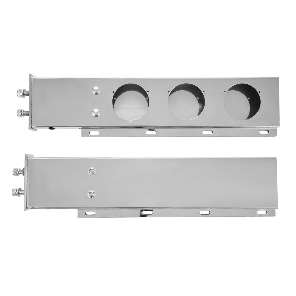 VEVOR Stainless Steel Mud Flap Hangers with Light Cutouts for Semi Trucks 63.5mm