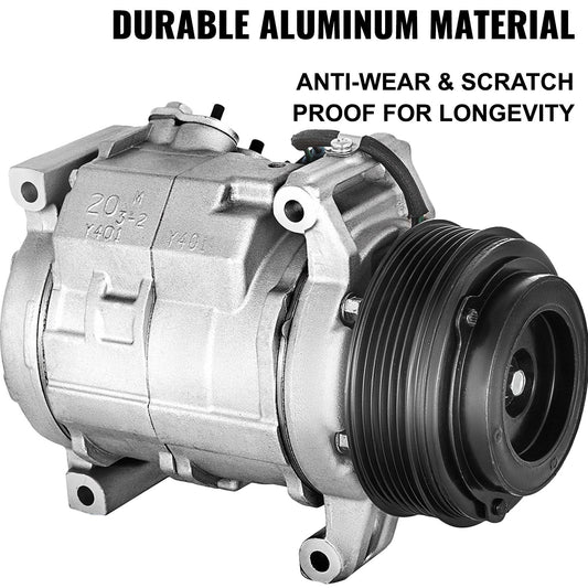 Vehicle air conditioning compressor fits Buick Enclave and Saturn Outlook with 3.6L engines