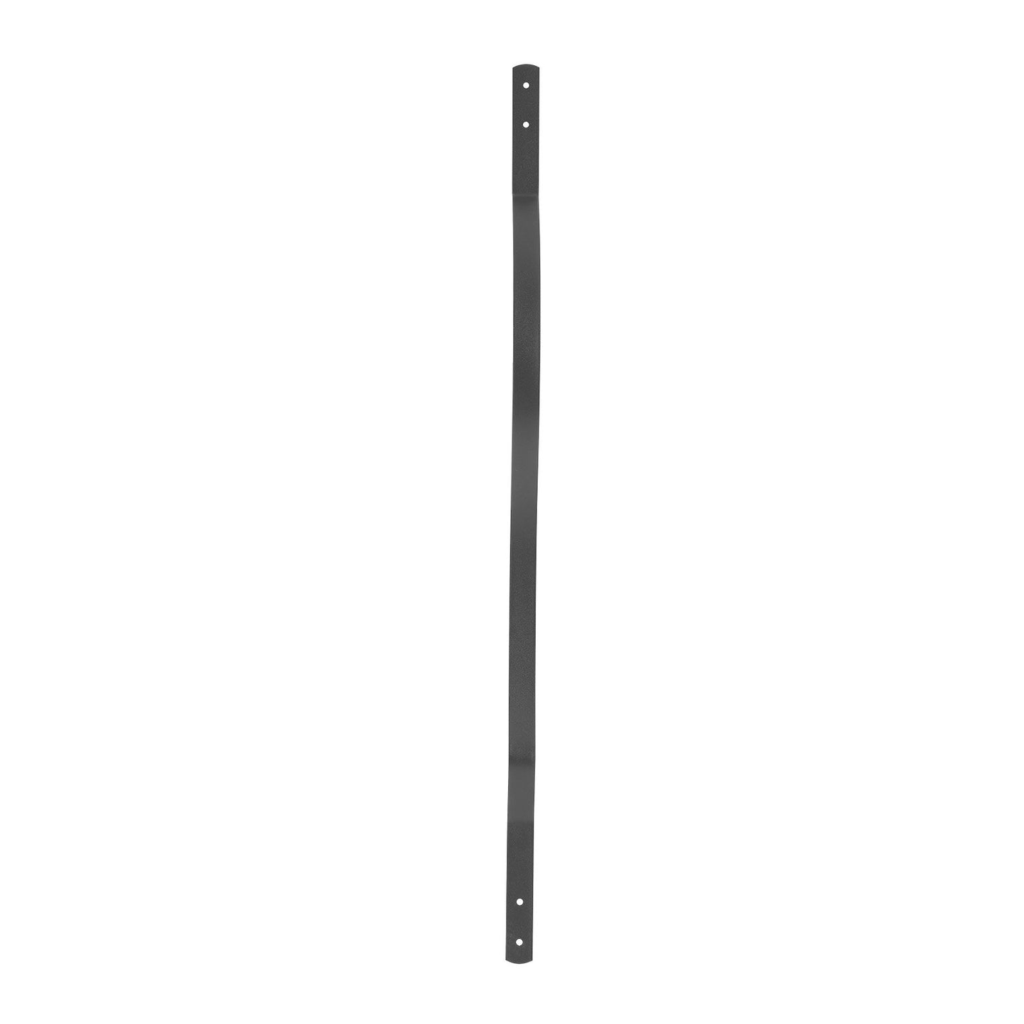 61 Pack Deck Balusters, 82 x 2.54 cm Metal Railing Spindles, Galvanized Steel Decking Stair Balusters with Screws, Stylish Wavy Design for Outdoor Deck, Porch & Staircase Railing Fence, Black