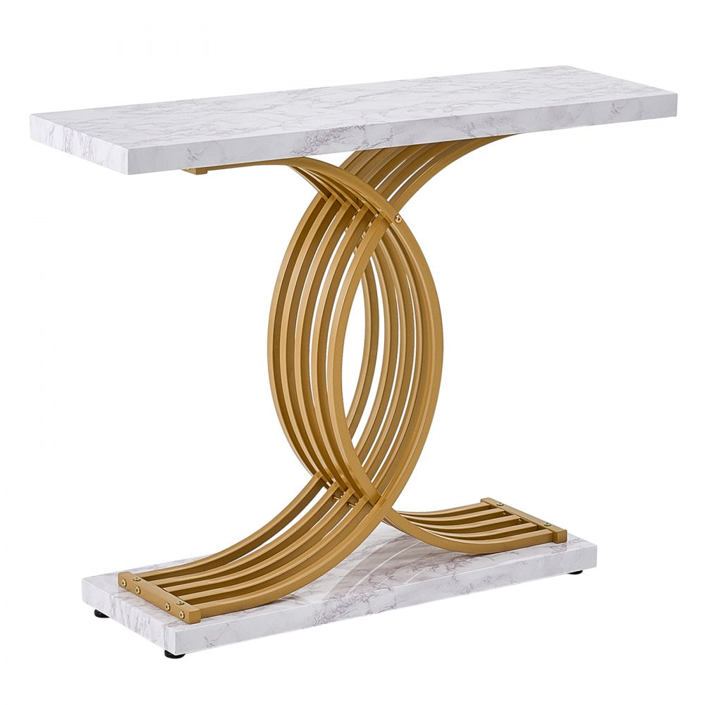 VEVOR Narrow Console Sofa Table Couch Table 100cm for Entryway & Living Room
