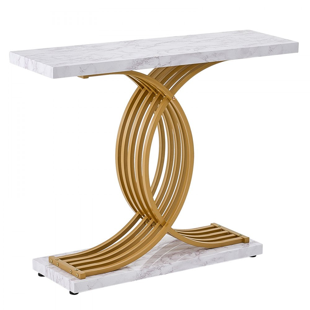 VEVOR Narrow Console Sofa Table Couch Table 100cm for Entryway & Living Room