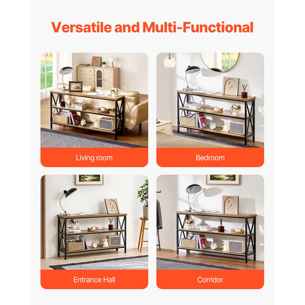VEVOR Narrow Console Sofa Table Couch Table 140 cm for Entryway & Living Room