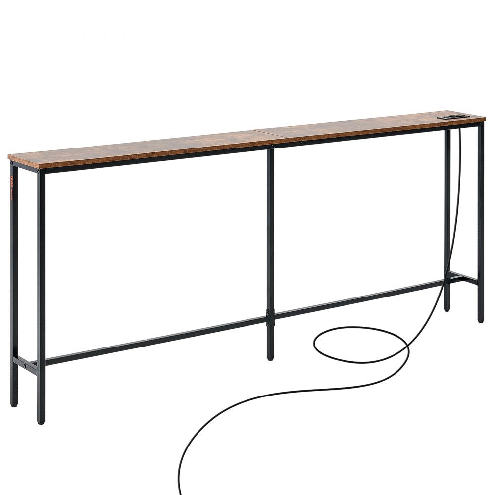 VEVOR Narrow Console Sofa Table Couch Table 180 cm for Entryway & Living Room