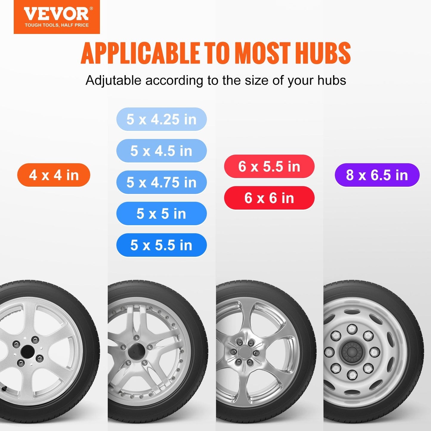 Heavy-Duty Trailer Spare Tire Mount, 72 kg Capacity, Fits Multiple Wheel Sizes