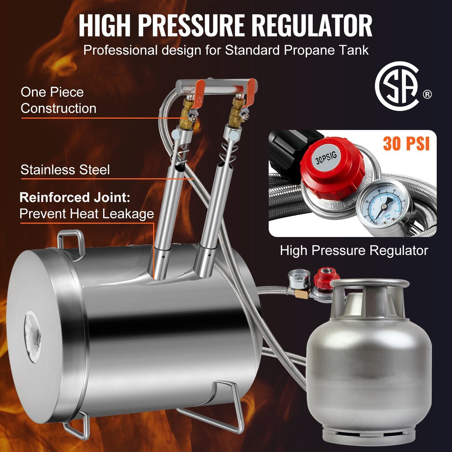 12KG Propane Smelting Furnace Kit with Double Burners for Metal Casting