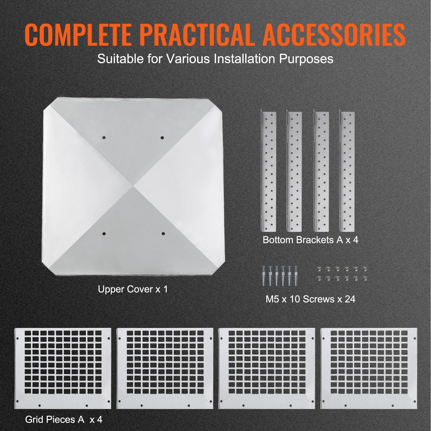 VEVOR Chimney Cap 12” x 12” 304Stainless Steel Fireplace Flue Caps Cover Mesh