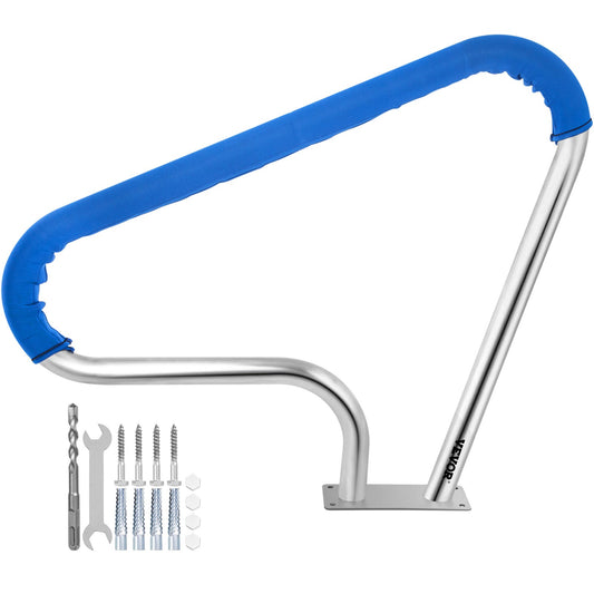 VEVOR Pool Rail 39x32 Pool Railing 304 Stainless Steel 250LBS Load Capacity Silver
