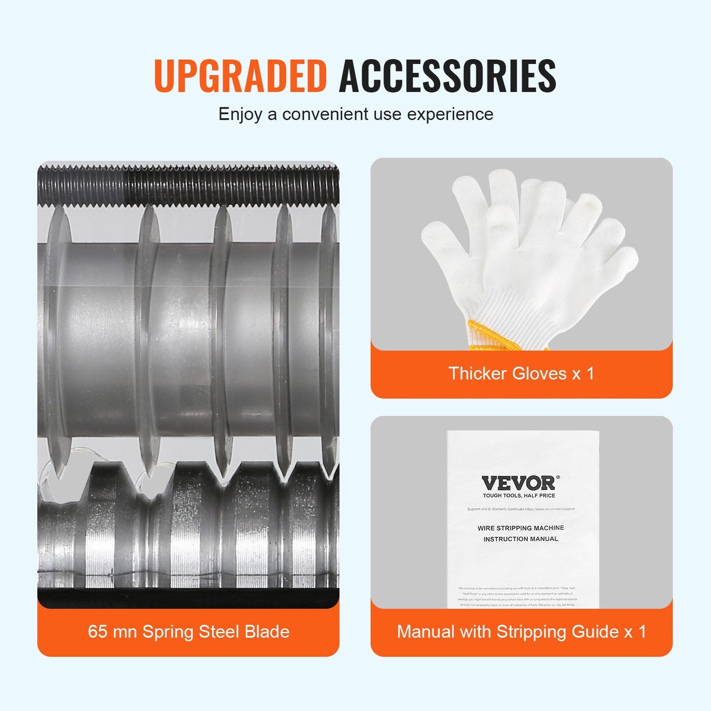 Electric Copper Cable Stripper, 1.5-25 mm, 60 W, with Adjustable Knobs