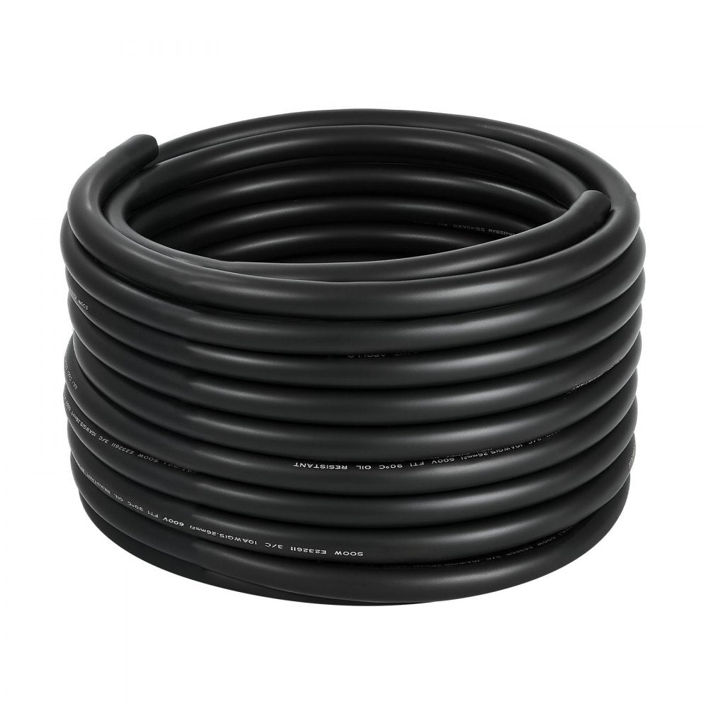 VEVOR 15.24 m 10AWG Premium Electrical Power Cable Copper Extension Cord Wire