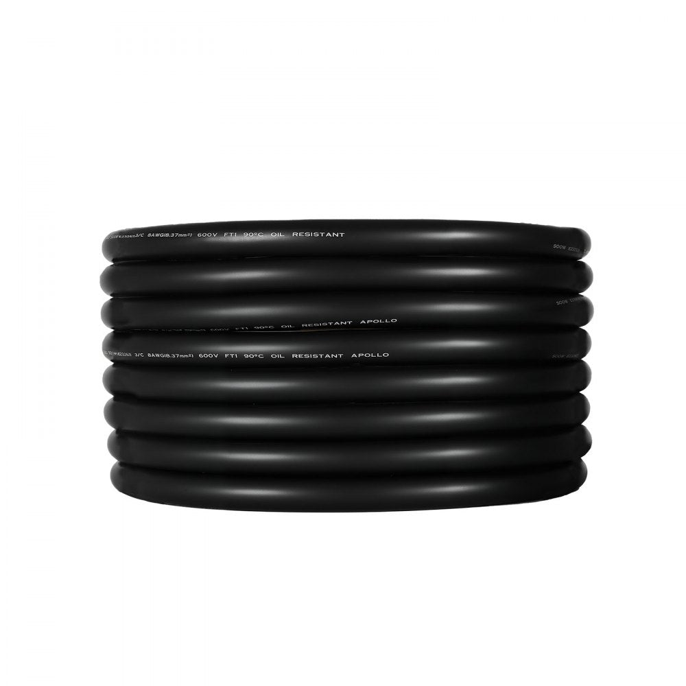 VEVOR 15.24 m 6AWG Portable Electrical Power Cable Extension Cord Copper Wire