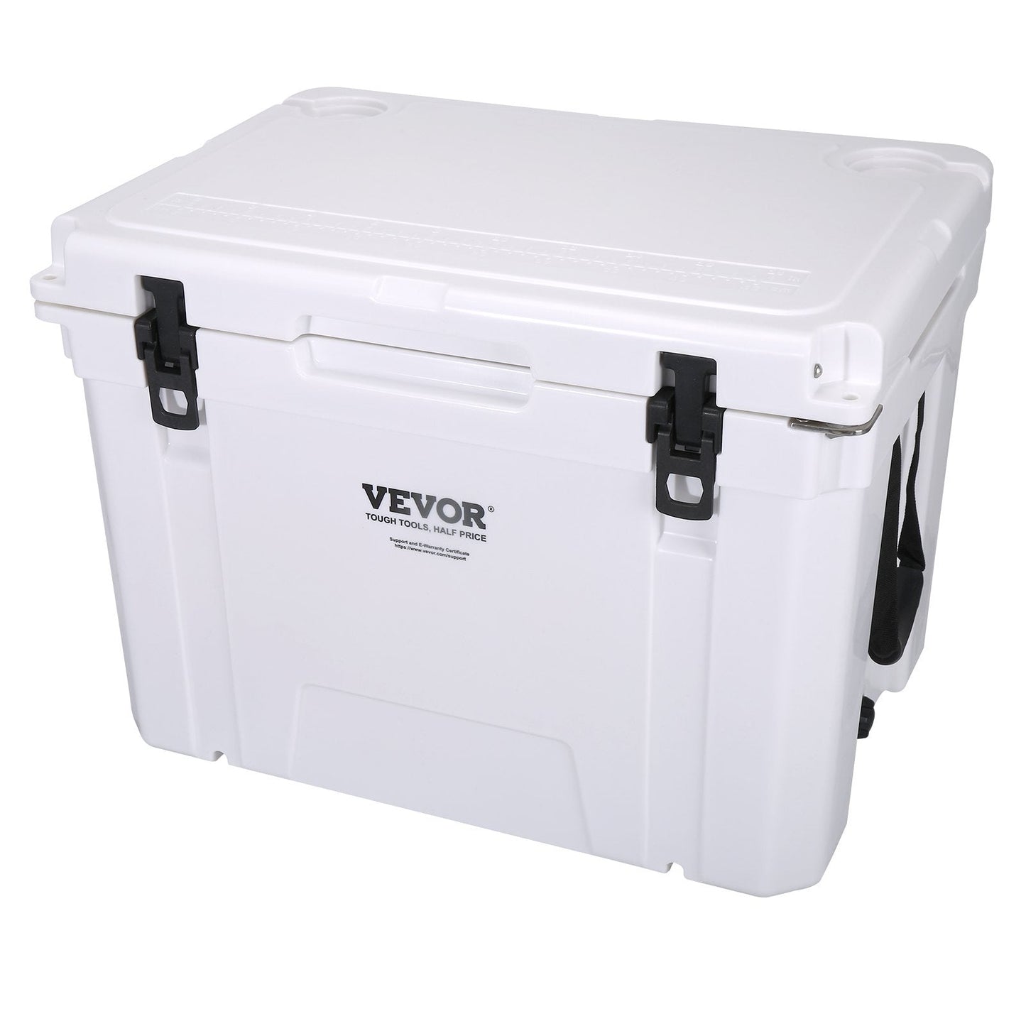 Insulated 65 qt Portable Cooler, 13 kg, 0.64 m, Holds 65 Cans, 6-Day Ice Retention