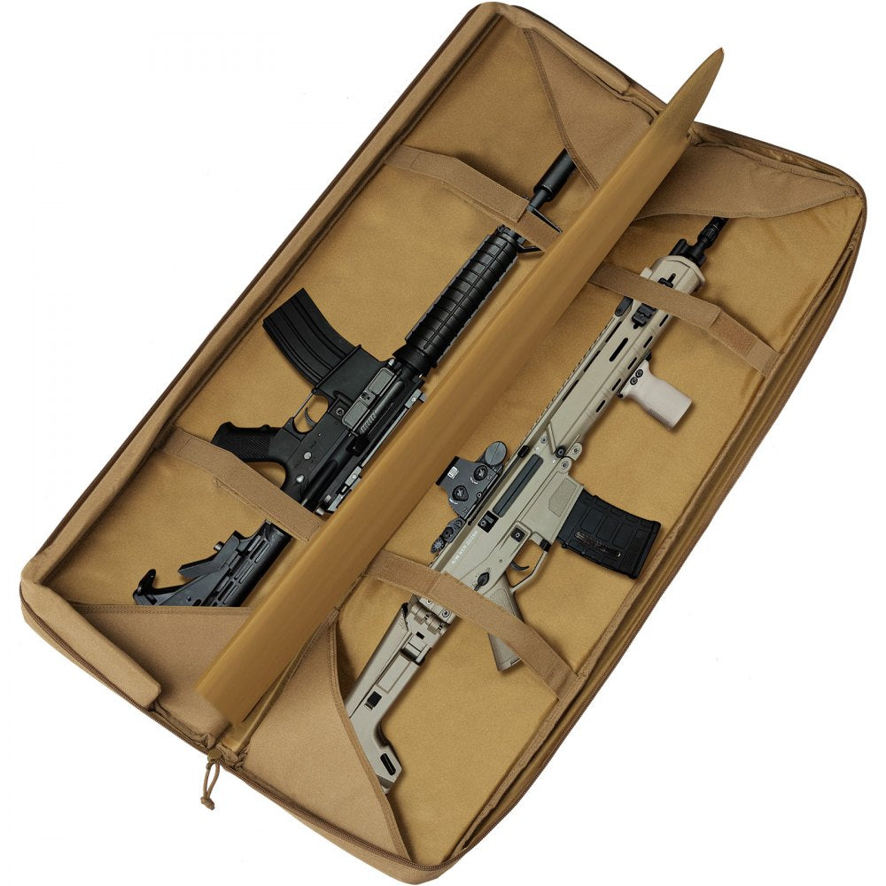VEVOR Rifle Bag 42 inch Tactical Double Long Gun Bag for 2 Rifles & 2 Pistols