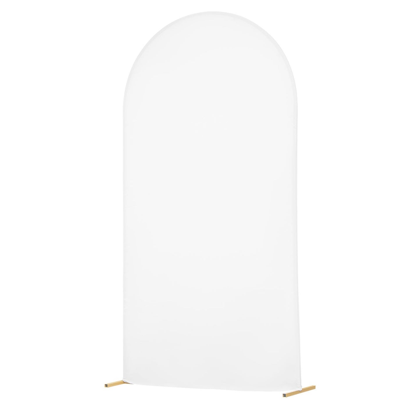 Arch Backdrop Stand, 2.2 x 1.2 m, Stable Structure, Easy Assembly, 1 Set Gold Metal Arch Backdrop Stand with Cover for Wedding, Birthday Party, Holiday Celebration, and Ceremony Decoration