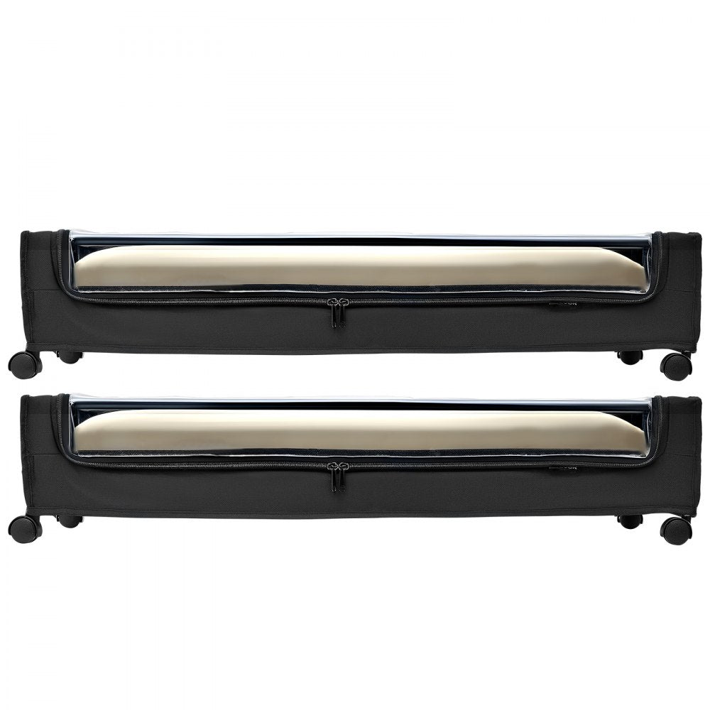 Under Bed Storage with Wheels 770x470x173 mm Rolling Storage Bags 2 Pack